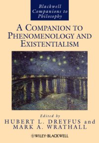 cover of the book A Companion to Phenomenology and Existentialism