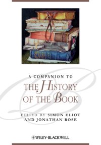 cover of the book A Companion to the History of the Book