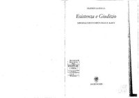 cover of the book Esistenza e giudizio. Linguaggio e ontologia in Kant