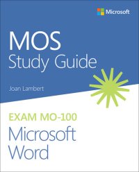 cover of the book MOS Study Guide for Microsoft Word Exam MO-100