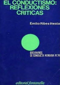 cover of the book El conductismo: reflexiones críticas