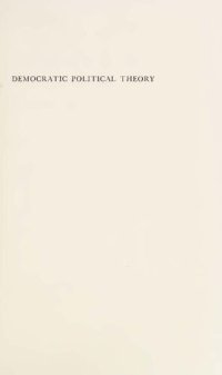 cover of the book Democratic Political Theory