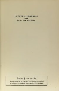 cover of the book Luther's Progress to the Diet of Worms