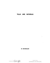 cover of the book Tillai and Nataraja