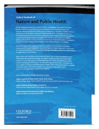 cover of the book Oxford Textbook of Nature and Public Health: The Role of Nature in Improving the Health of a Population