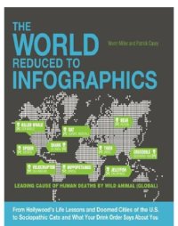 cover of the book The world reduced to infographics: from Hollywood's life lessons and doomed cities of the U.S. to sociopathic cats and what your drink order says about you