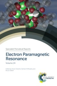 cover of the book Electron paramagnetic resonance. Volume 24: a review of the recent literature