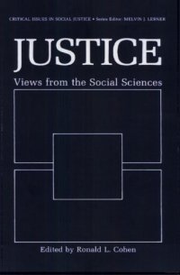 cover of the book Justice: views from the social sciences