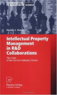 cover of the book Intellectual Property Management in R&D Collaborations: The Case of the Service Industry Sector