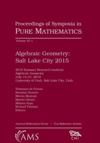 cover of the book Algebraic Geometry: Salt Lake City 2015