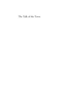 cover of the book The talk of the town: figurative publics in eighteenth-century Britain