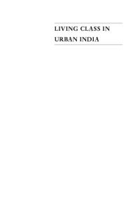 cover of the book Living class in urban India