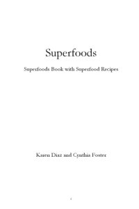 cover of the book Superfoods: superfoods book with superfood recipes