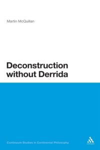 cover of the book Deconstruction without Derrida