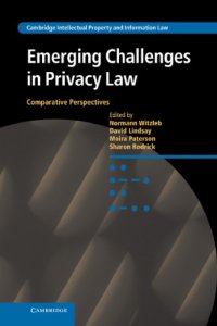 cover of the book Emerging Challenges In Privacy Law: Comparative Perspectives