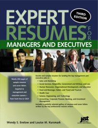 cover of the book Expert resumes for managers and executives