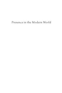 cover of the book Presence in the Modern World: a New Translation