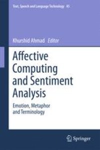 cover of the book Affective Computing and Sentiment Analysis: Emotion, Metaphor and Terminology