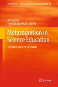 cover of the book Metacognition in Science Education: Trends in Current Research