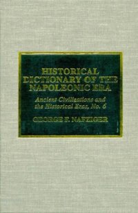 cover of the book Historical Dictionary of the Napoleonic Era