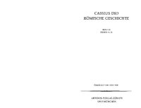 cover of the book Cassius Dio: Römische Geschichte (Bücher 44-50)