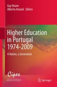 cover of the book Higher Education in Portugal 1974-2009: A Nation, a Generation