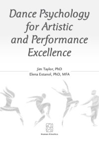 cover of the book Dance psychology for artistic and performance excellence