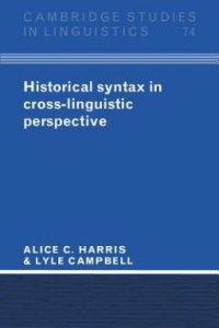 cover of the book Historical syntax in cross-linguistic perspective