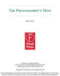 cover of the book The photographer's mind: creative thinking for better digital photos