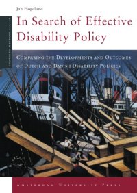 cover of the book In Search of Effective Disability Policy: Comparing the Developments and Outcomes of the Dutch and Danish Disability Policies