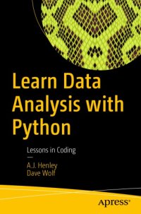 cover of the book Learn Data Analysis with Python: Lessons in Coding