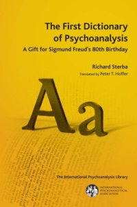 cover of the book Dictionary of psychoanalysis: a gift for Sigmund Freud's 80th birthday