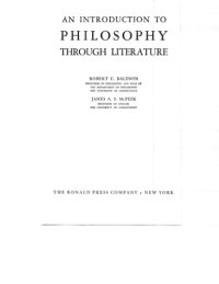 cover of the book An Introduction to Philosophy through Literature