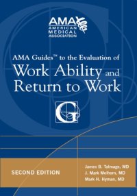 cover of the book AMA Guide to the Evaluation of Work Ability and Return to Work