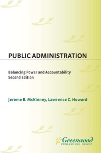 cover of the book Public administration: balancing power and accountability