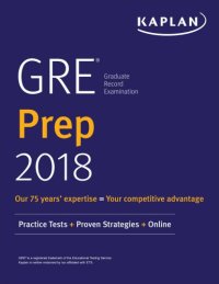 cover of the book GRE Prep 2018