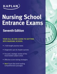 cover of the book Kaplan nursing school entrance exams