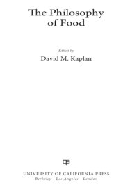 cover of the book The Philosophy of Food