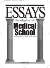 cover of the book Essays that will get you into medical school