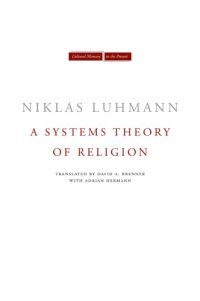 cover of the book A Systems Theory of Religion