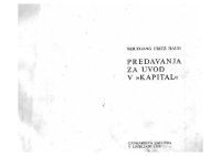 cover of the book Predavanja za uvod v Kapital