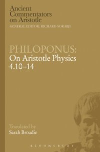 cover of the book Philoponus: On Aristotle Physics 4.10-14