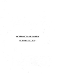 cover of the book An Approach to the Synthesis of Aspergillic Acid