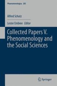 cover of the book Collected Papers V. Phenomenology and the Social Sciences