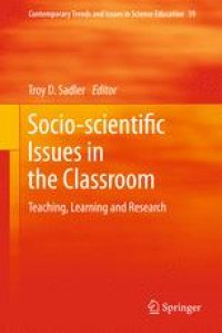 cover of the book Socio-scientific Issues in the Classroom: Teaching, Learning and Research