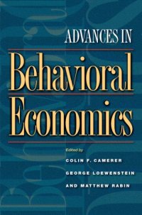 cover of the book Advances in behavioral economics