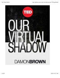 cover of the book Our virtual shadow: why we are obsessed with documenting our lives online