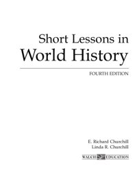 cover of the book Short lessons in world history