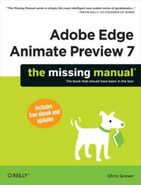 cover of the book Adobe Edge Animate preview 7: the missing manual