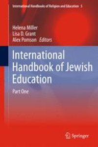 cover of the book International Handbook of Jewish Education